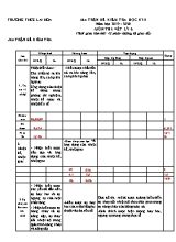 Ma trận đề kiểm tra học kỳ II môn Vật lý 6 - Năm học 2019-2020 - Trường THCS Lai Hòa